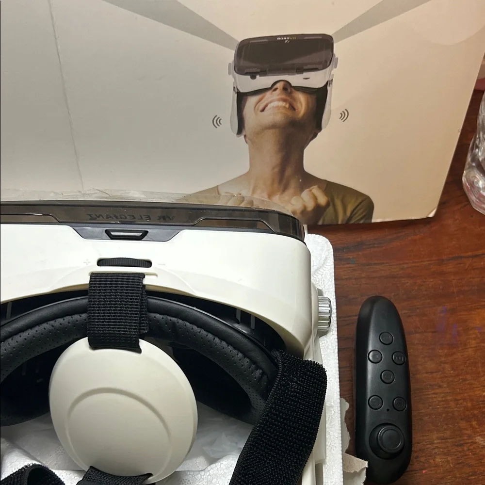 Smartphone Virtual reality glasses Elegiant VR Headset - Black and White